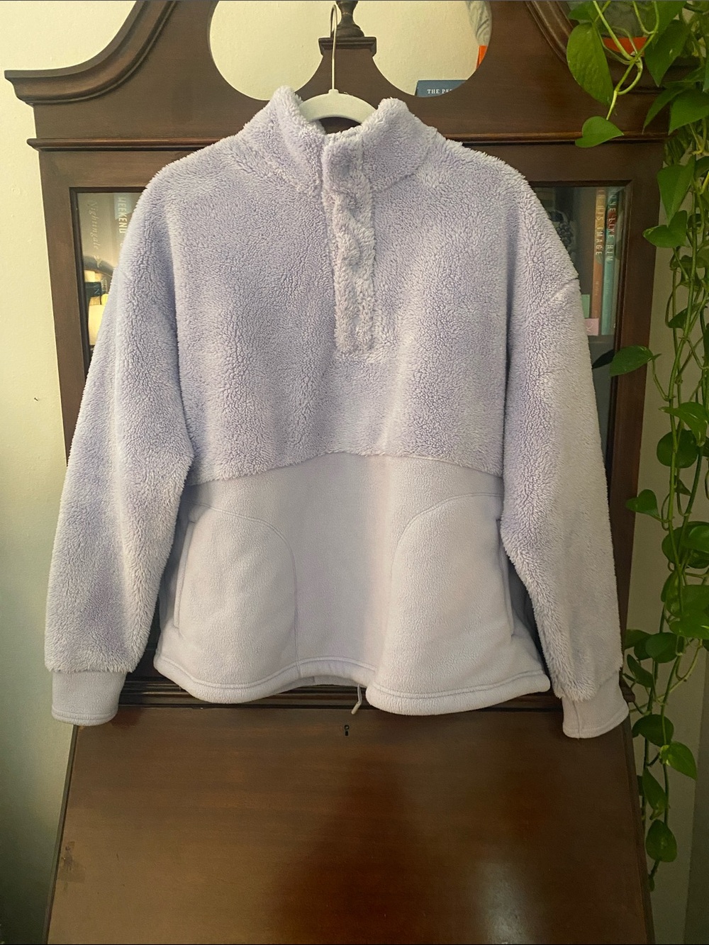all in motion Lavender Plush Half-Zip Pullover Sweater
